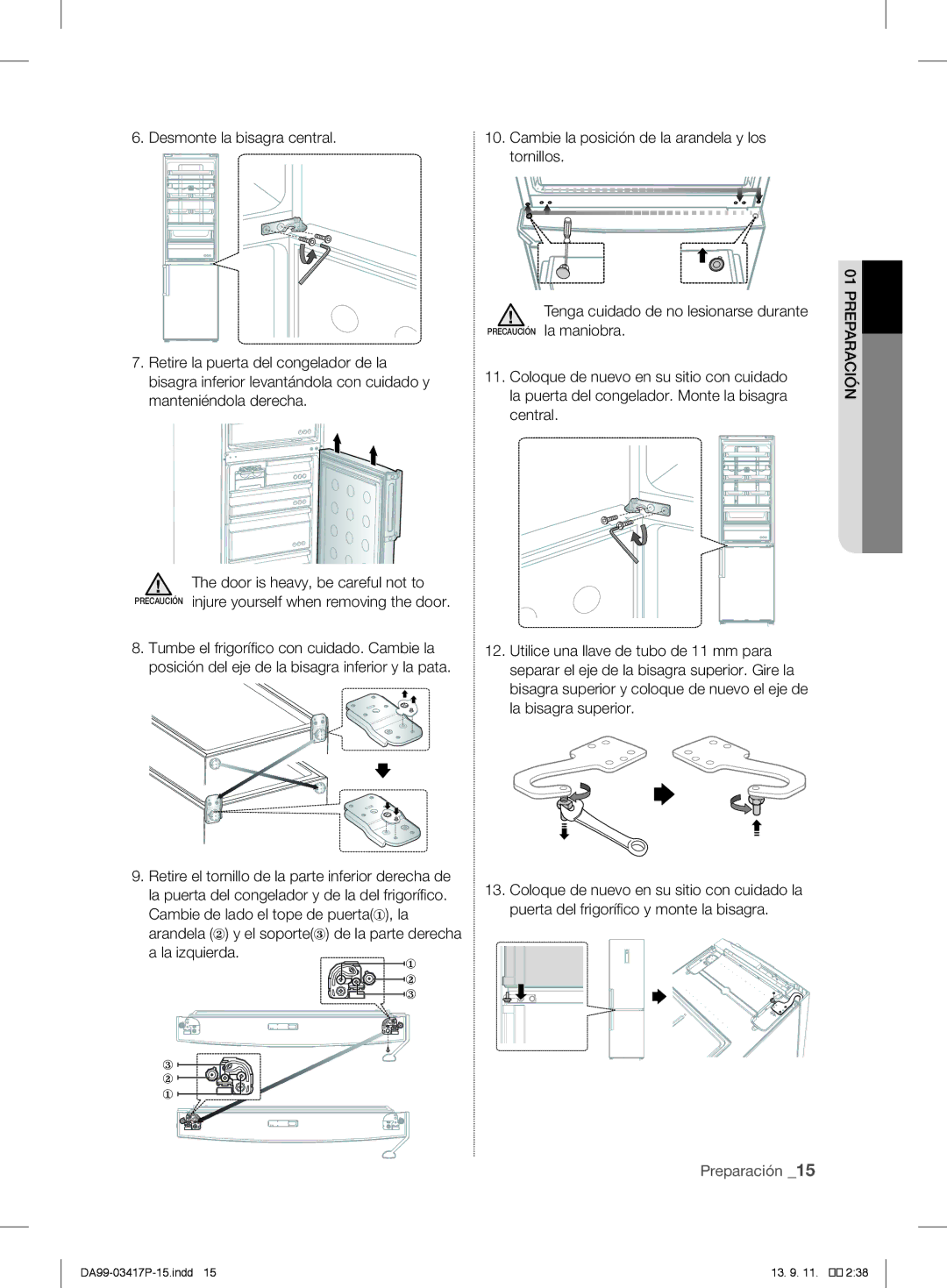 Samsung RL60GTESW1/XEF, RL56GSBIH1/XEF, RL56GREIH1/XEF, RL60GZGIH1/XEF, RL56GEGSW1/XEF, RL58GEGIH1/XEF manual La izquierda 