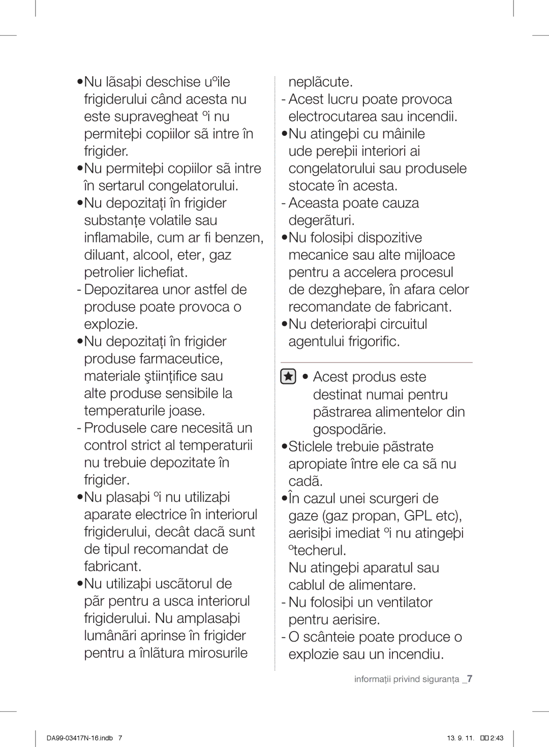 Samsung RL60GZGIH1/XEF, RL58GPGIH1/XEF, RL56GEGSW1/XEF, RL60GGGRS1/XEF, RL60GQERS1/XEF manual Informaţii privind siguranţa 