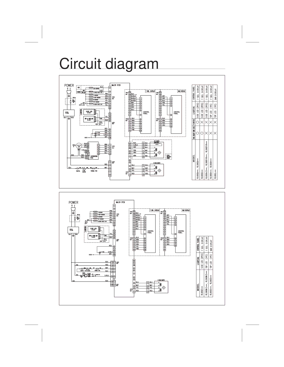 Samsung RL60GHEBP1/XEF manual Circuit diagram 