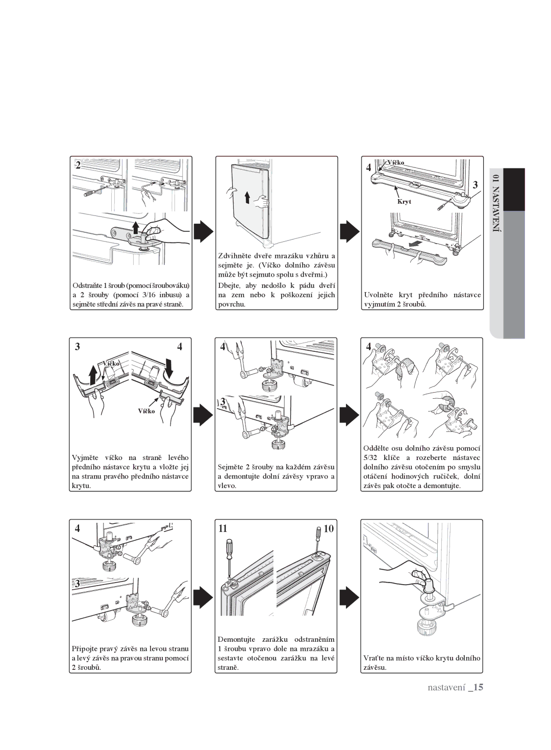 Samsung RL62VCSH1/XEO manual Víčko Kryt 