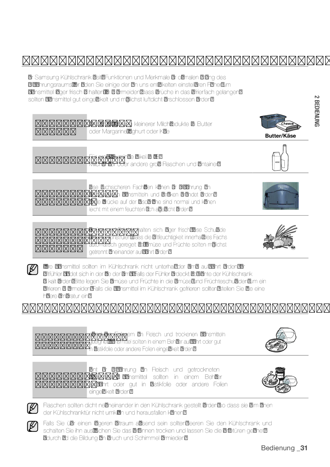 Samsung RL62VCPN1/XEF, RL62ZBPN1/XES, RL62ZBSH1/XES manual Aufbewahrung VON Lebensmitteln IM Kühlschrank, Flaschenregal 