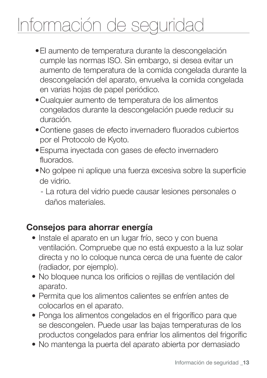 Samsung RL62VCPN1/XES, RL62ZBSH1/XES, RL67VCSH1/XES, RL62VCSW1/XES, RL62VCSH1/XES manual Consejos para ahorrar energía 