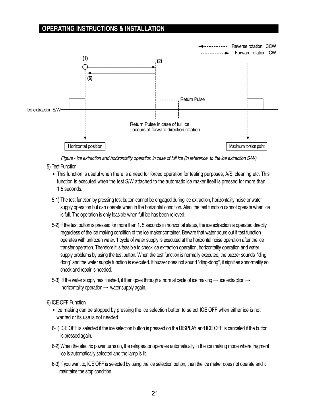 Samsung RM255BASB, RM255BABB manual Horizontality operation 