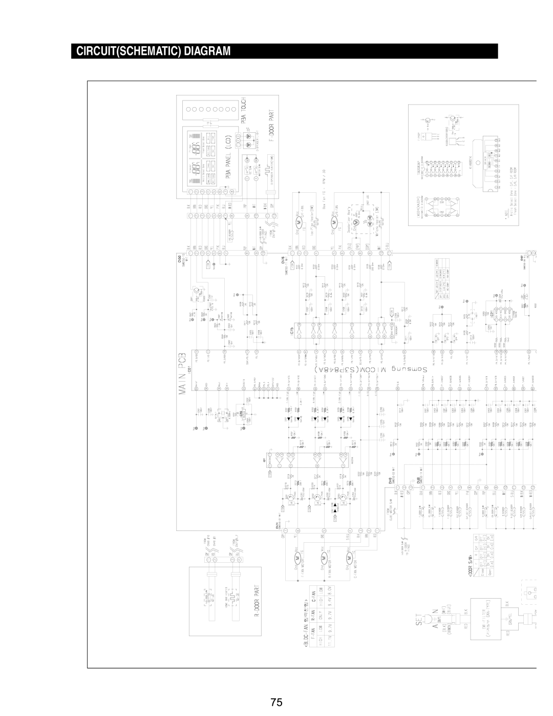 Samsung RM255BASB, RM255BABB manual Circuitschematic Diagram 