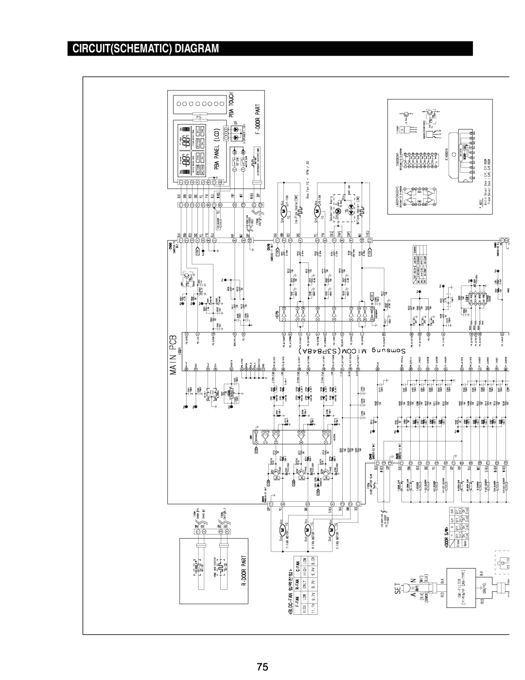Samsung RM255BASB, RM255BABB manual Circuitschematic Diagram 