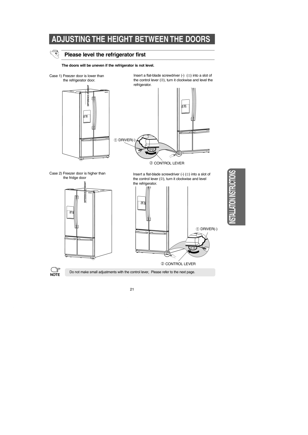 Samsung RM257AC** owner manual ➀ Driver 