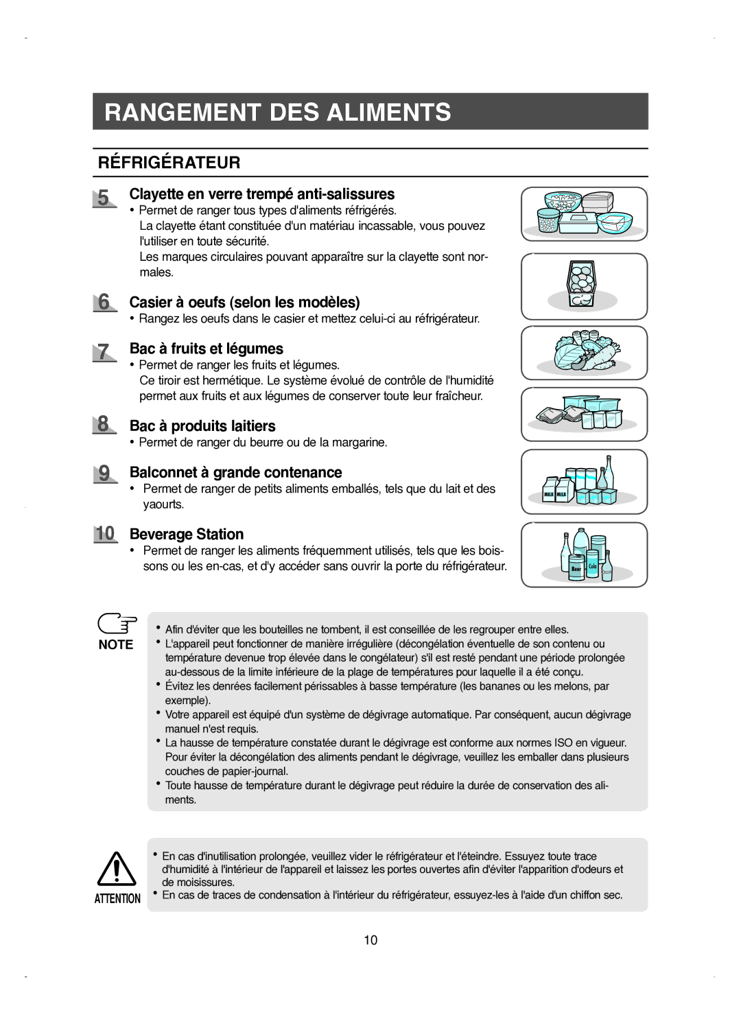 Samsung RM25KGRS1/XEF manual Réfrigérateur 