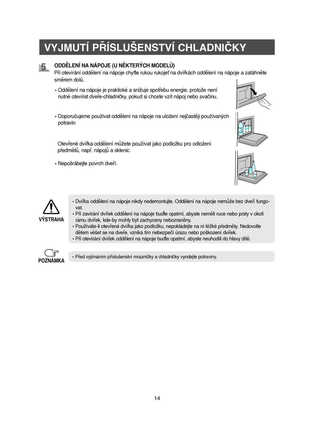 Samsung RM25KGRS1/XEH manual Poznámka 