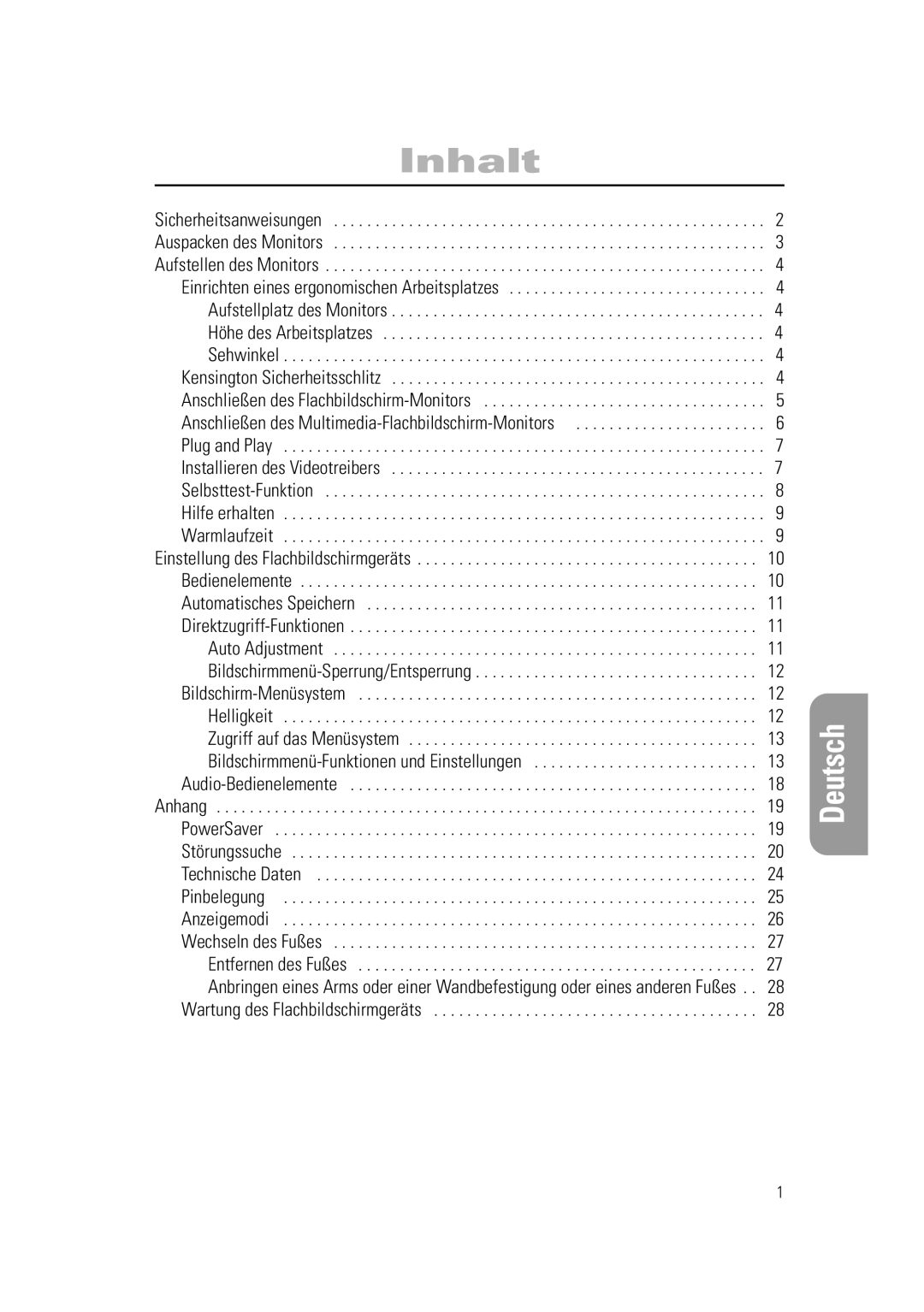 Samsung RN15PSSSNC/EDC, RN15PSSANC/EDC, RN15PSSPN/EDC manual Inhalt 