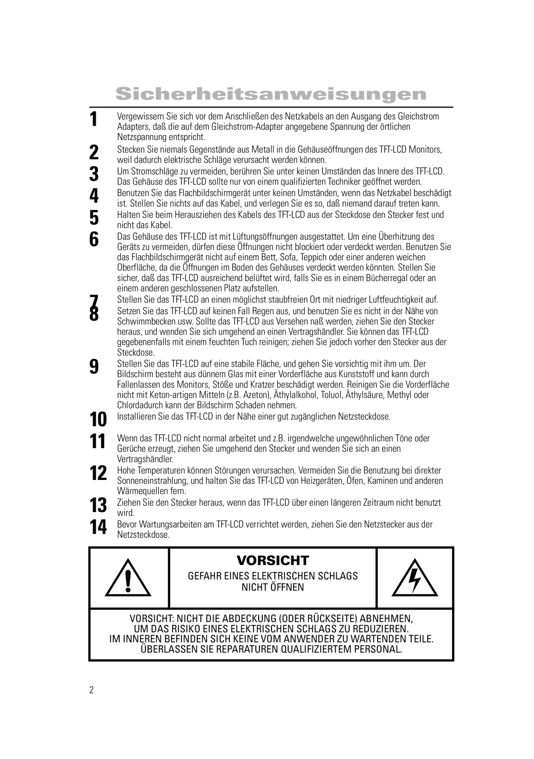 Samsung RN15PSSANC/EDC, RN15PSSSNC/EDC, RN15PSSPN/EDC manual Sicherheitsanweisungen 