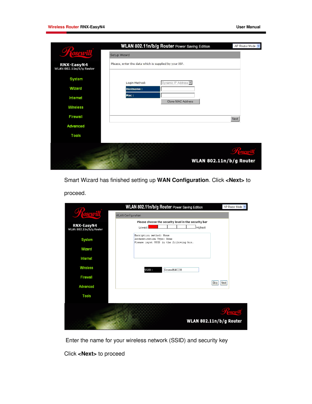 Samsung RNX-EASYN4 user manual Wireless Router RNX-EasyN4 