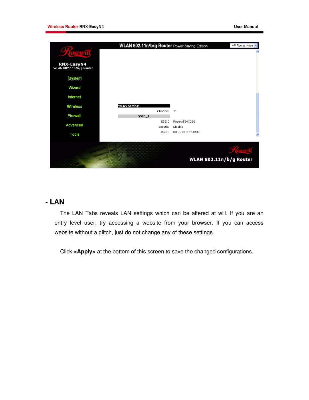 Samsung RNX-EASYN4 user manual Lan 