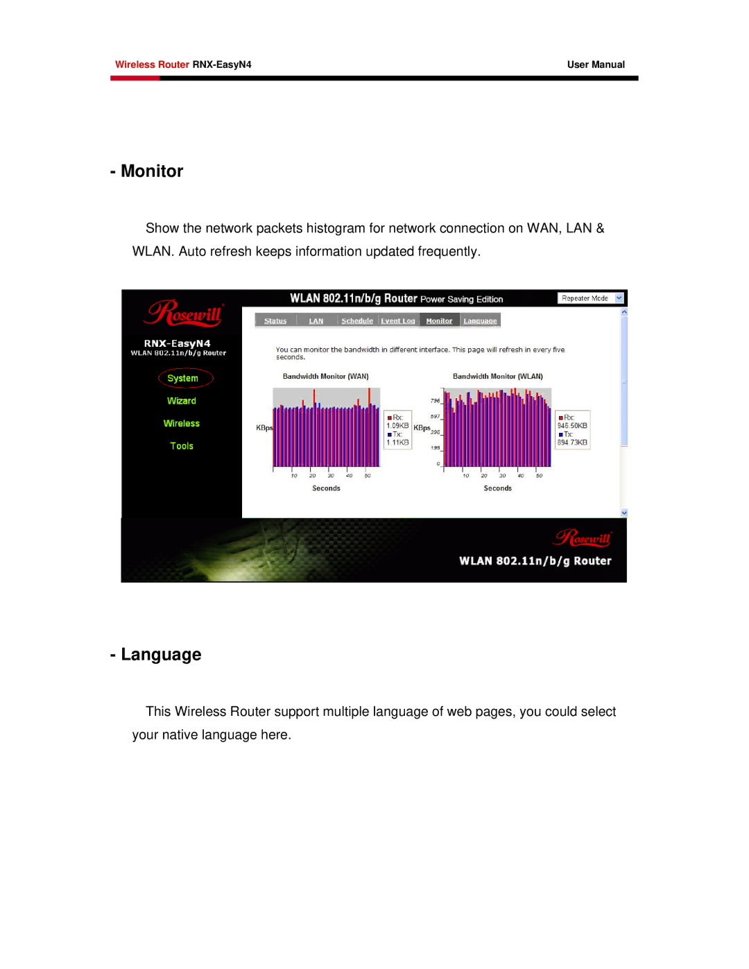 Samsung RNX-EASYN4 user manual Monitor 