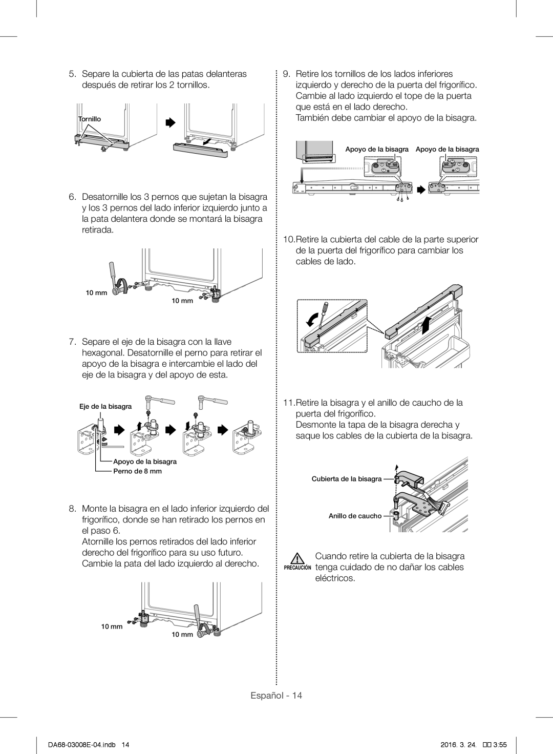 Samsung RR35H6000SA/EF, RR35H6165SS/EF, RR35H61657F/EF, RR35H6165SS/ES, RR35H6005WW/ES, RR35H6000WW/ES manual Eléctricos 