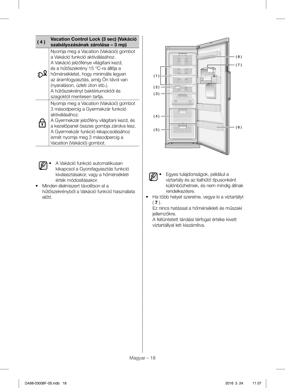 Samsung RR35H6610SS/EO, RR35H6165SS/EO, RR35H6165SS/WS, RR35H6015SS/EO, RR35H6510SS/EO manual Magyar 