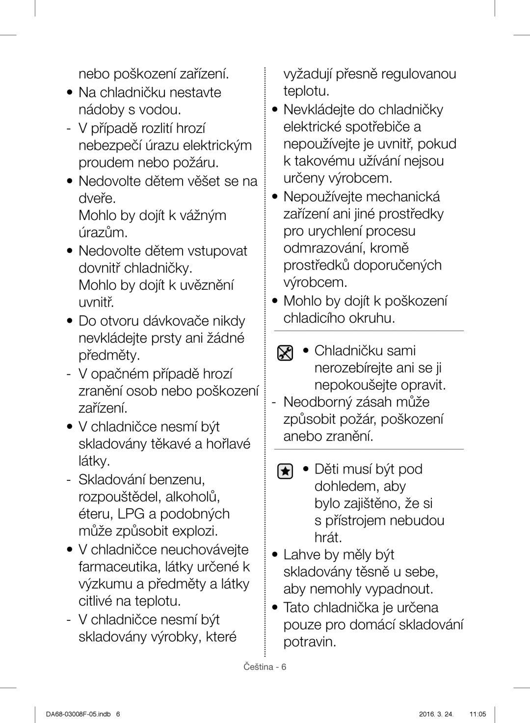 Samsung RR35H6015SS/EO, RR35H6165SS/EO, RR35H6165SS/WS, RR35H6610SS/EO, RR35H6510SS/EO manual Čeština 