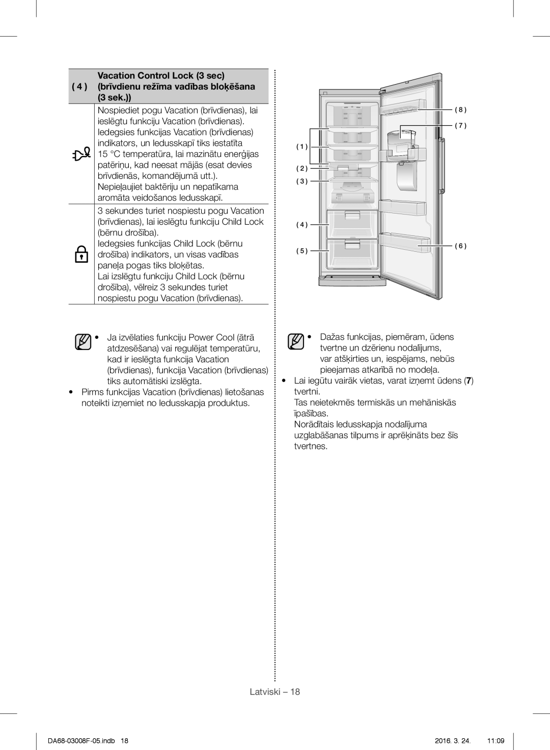 Samsung RR35H6165SS/EO, RR35H6165SS/WS, RR35H6015SS/EO, RR35H6610SS/EO, RR35H6510SS/EO manual Latviski 