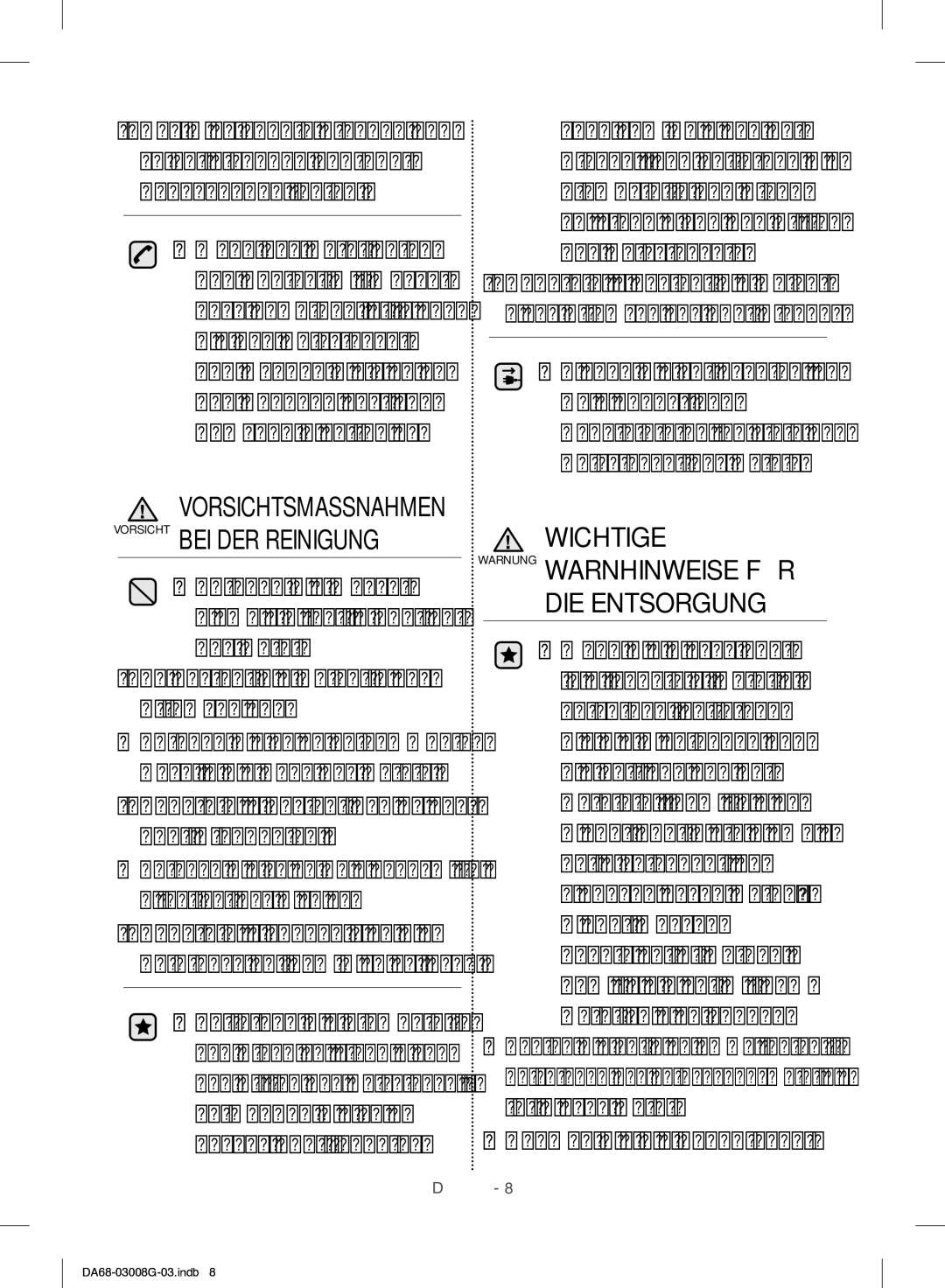 Samsung RR35H6165SS/EO, RR35H6165SS/WS manual Das Gerät Es besteht die Gefahr eines Stromschlags, Nehmen Sie die Schubfächer 