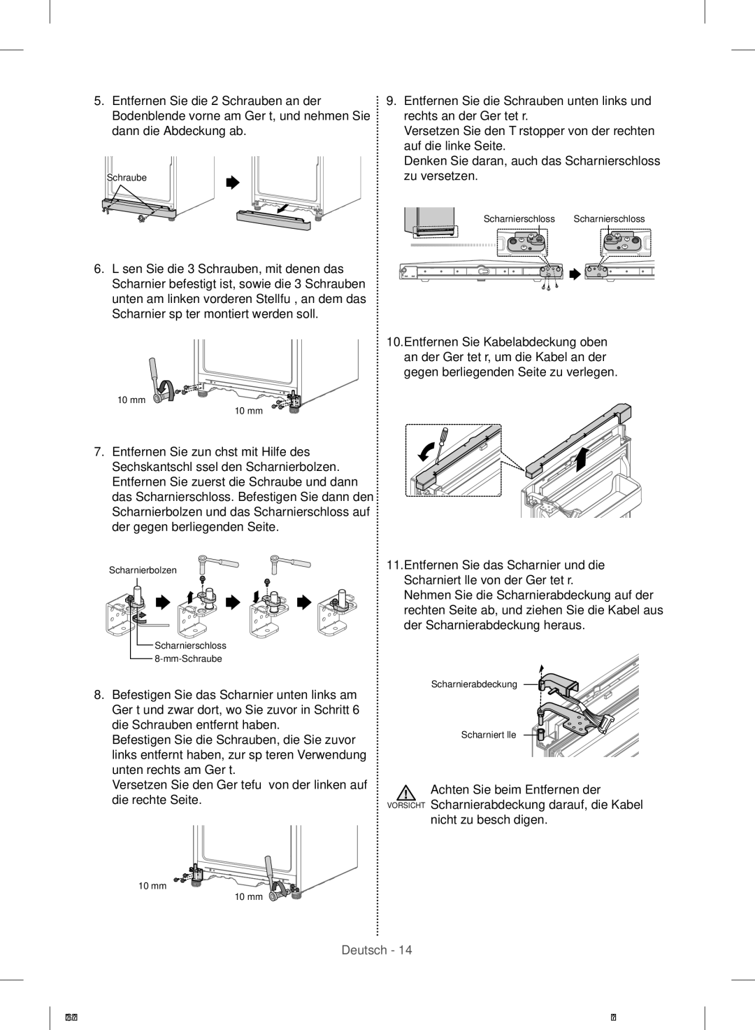 Samsung RR35H6165SS/EO, RR35H6165SS/WS manual Schraube 