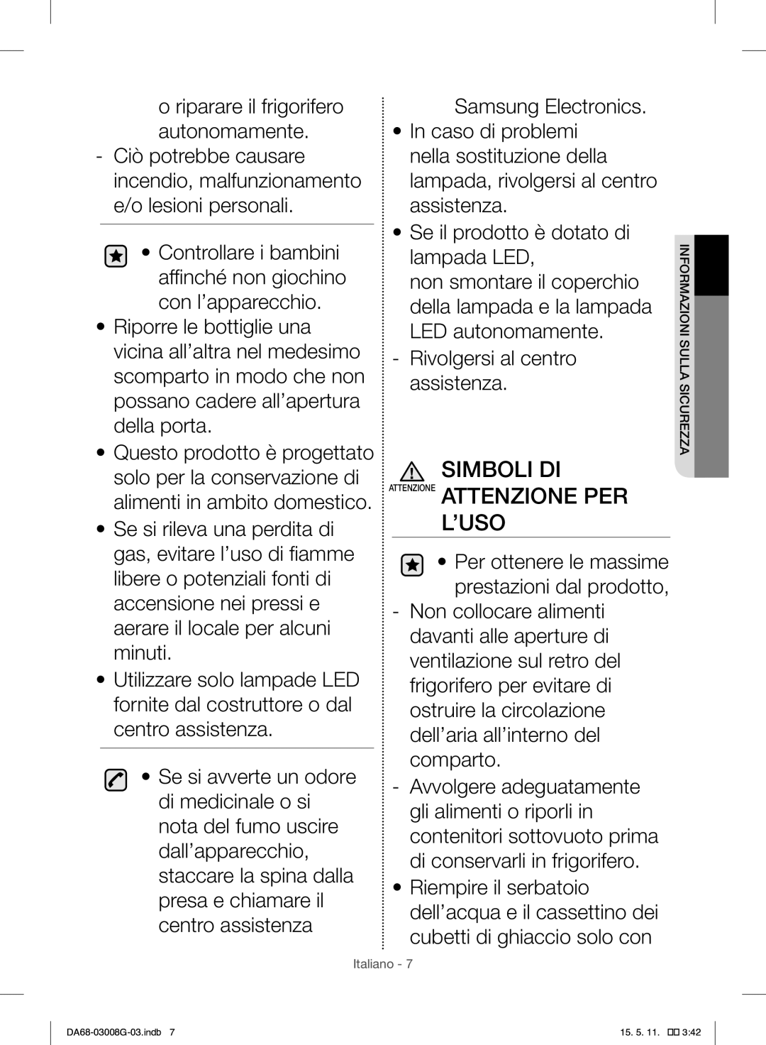 Samsung RR35H6165SS/WS, RR35H6165SS/EO manual Riparare il frigorifero autonomamente 