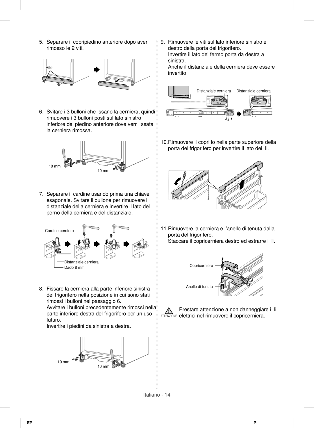 Samsung RR35H6165SS/EO, RR35H6165SS/WS manual Vite 