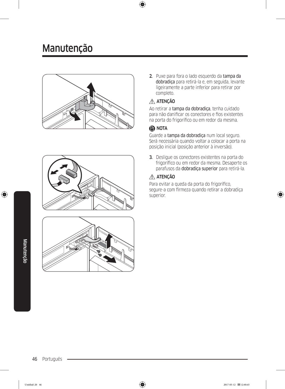 Samsung RR39M7200SA/EF, RR39M7000SA/EF, RR39M7000WW/EF, RR39M7200WW/EF, RR39M7110S9/ES, RR39M7000WW/ES manual Português 