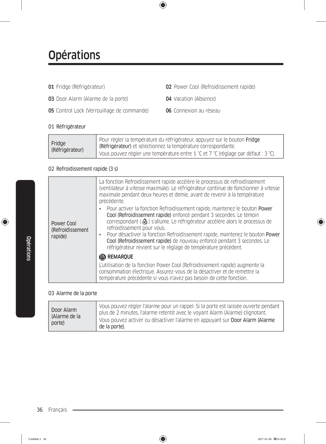 Samsung RR39M7000SA/EF, RR39M7335SA/EF, RR39M7335S9/EF, RR39M7300S9/EF manual Fridge Réfrigérateur 