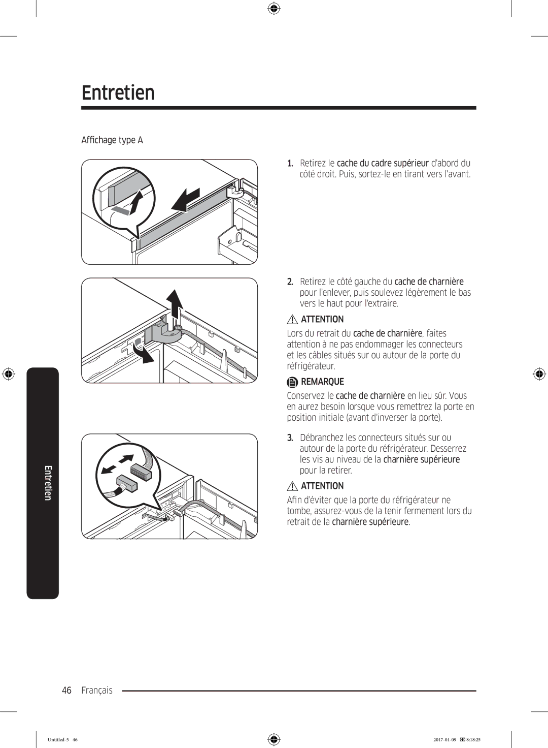 Samsung RR39M7335S9/EF, RR39M7000SA/EF, RR39M7335SA/EF, RR39M7300S9/EF manual Affichage type a 