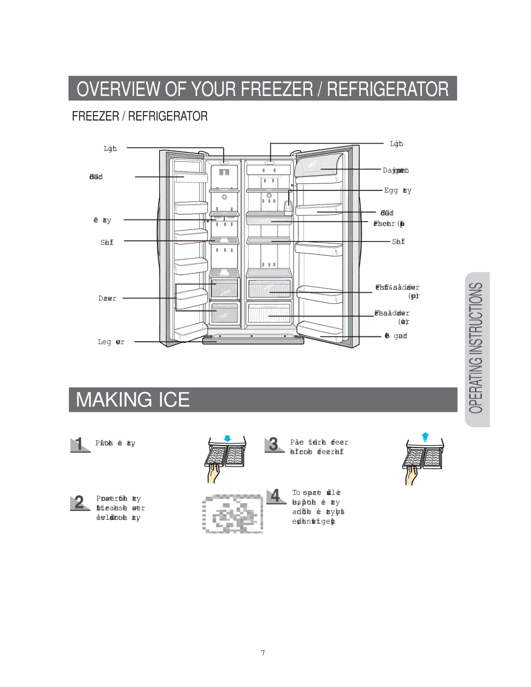 Samsung RS20**** owner manual Making ICE 