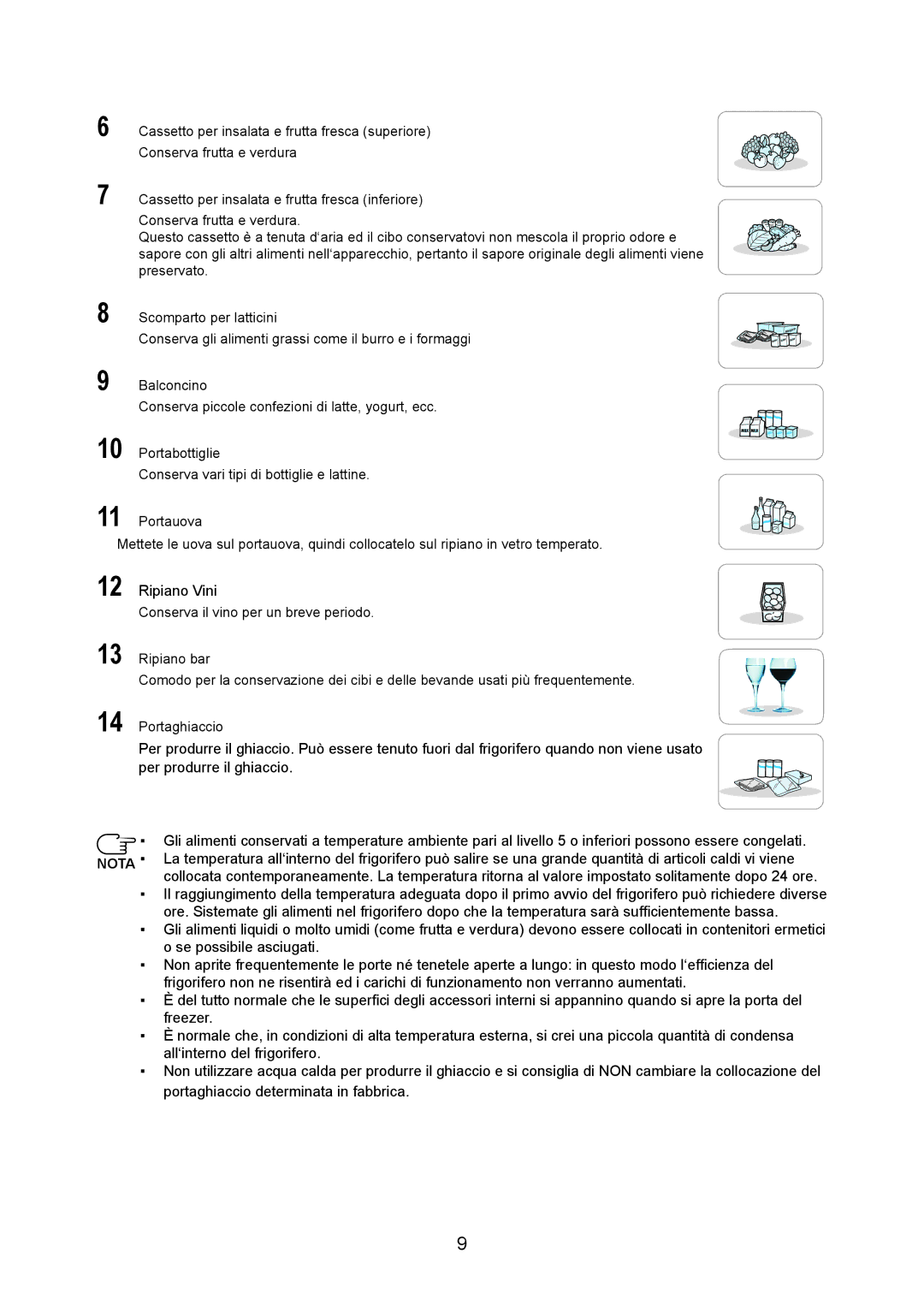 Samsung RS20NRPS5/XET, RS20BRPS5/XET, RS20NRSV5/XEF manual Ripiano Vini 