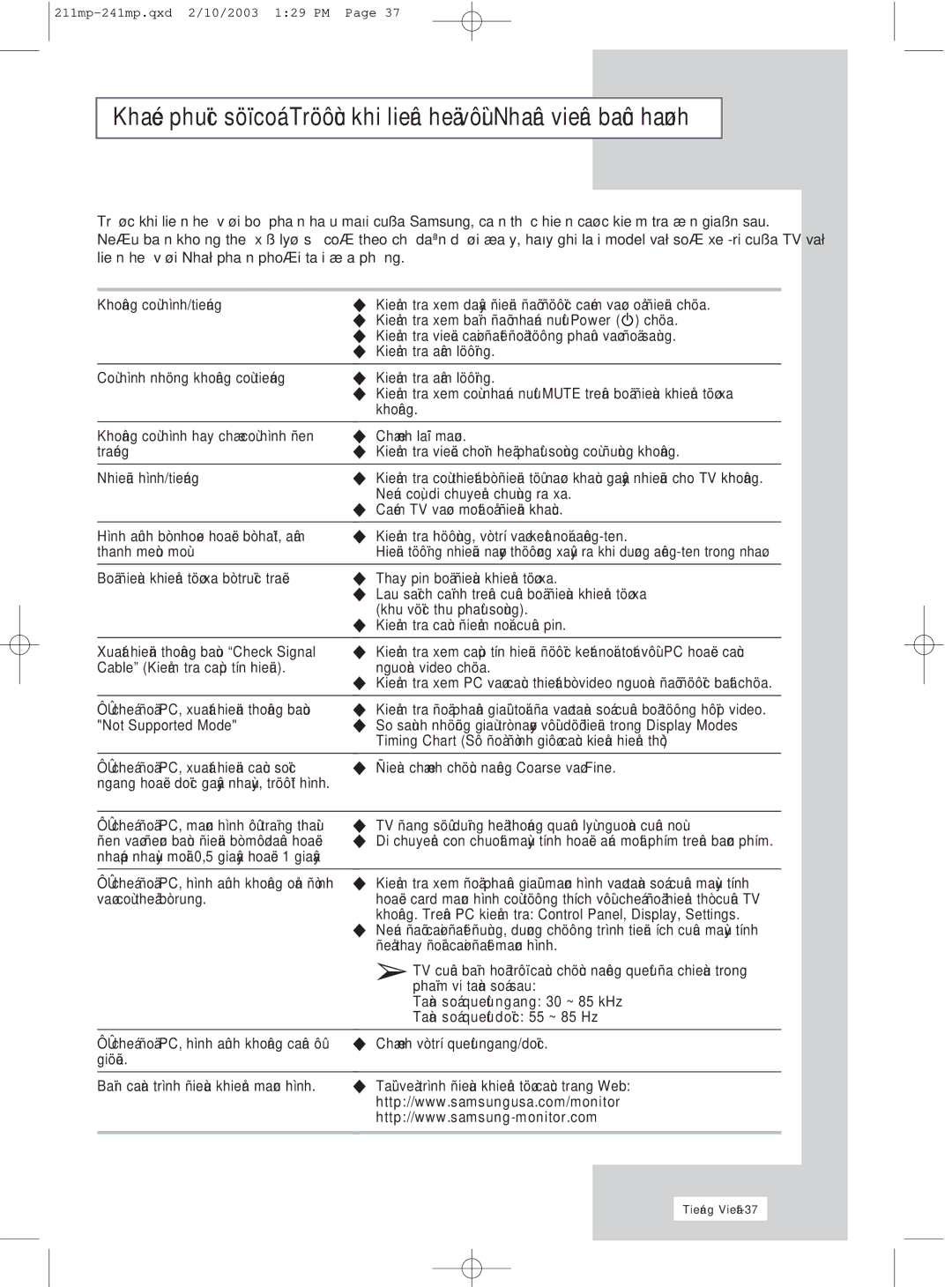 Samsung RS21ASSSS/VNT manual Khi Samsung Tra ñôn Sau, Ghi Model Ñòa phöông 