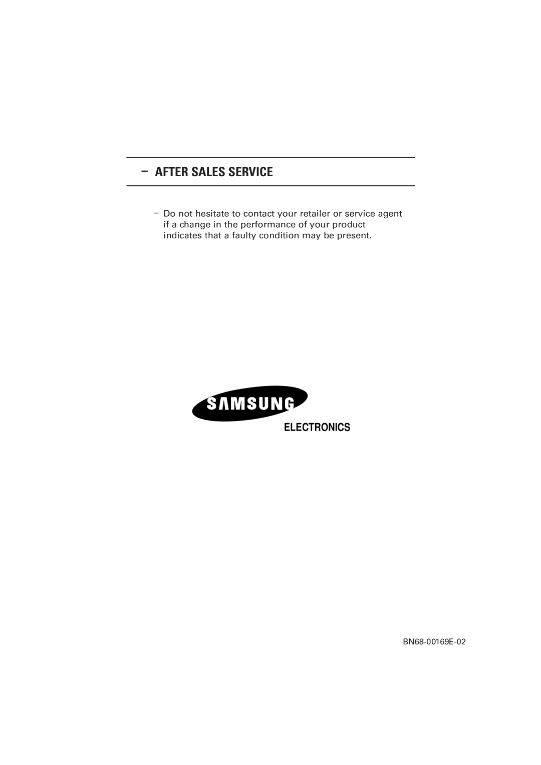 Samsung RS21ASSSW/EDC, 211MP, RS21ASSOW/EDC, RS21ASSOW/ILC manual After Sales Service 