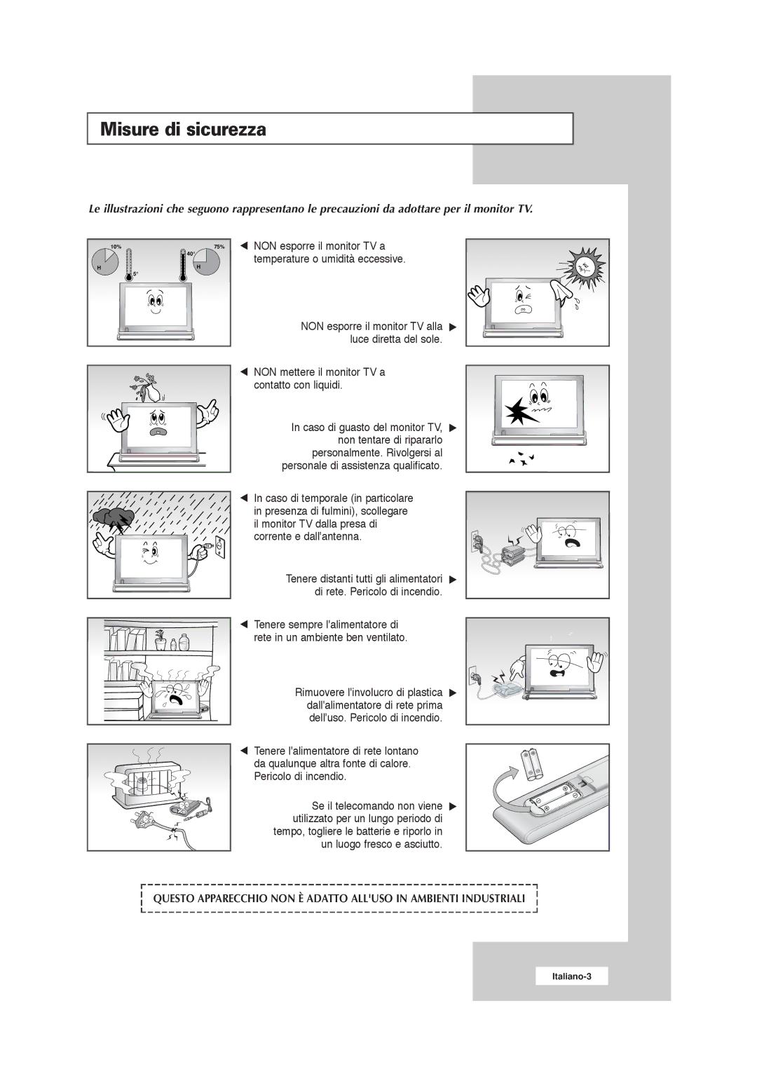 Samsung RS21ASSSW/EDC manual Misure di sicurezza 