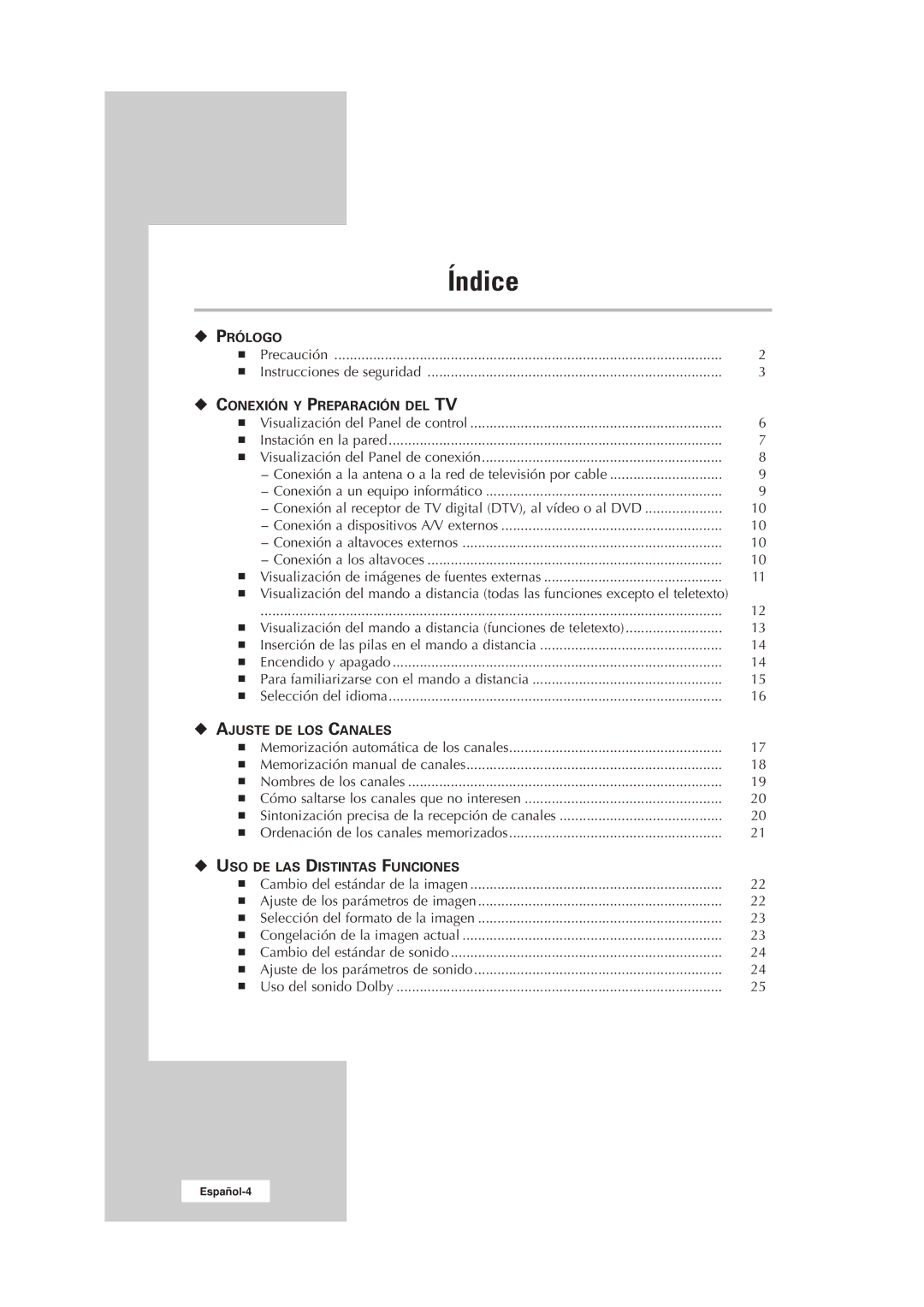 Samsung RS21ASSSW/EDC manual Índice 