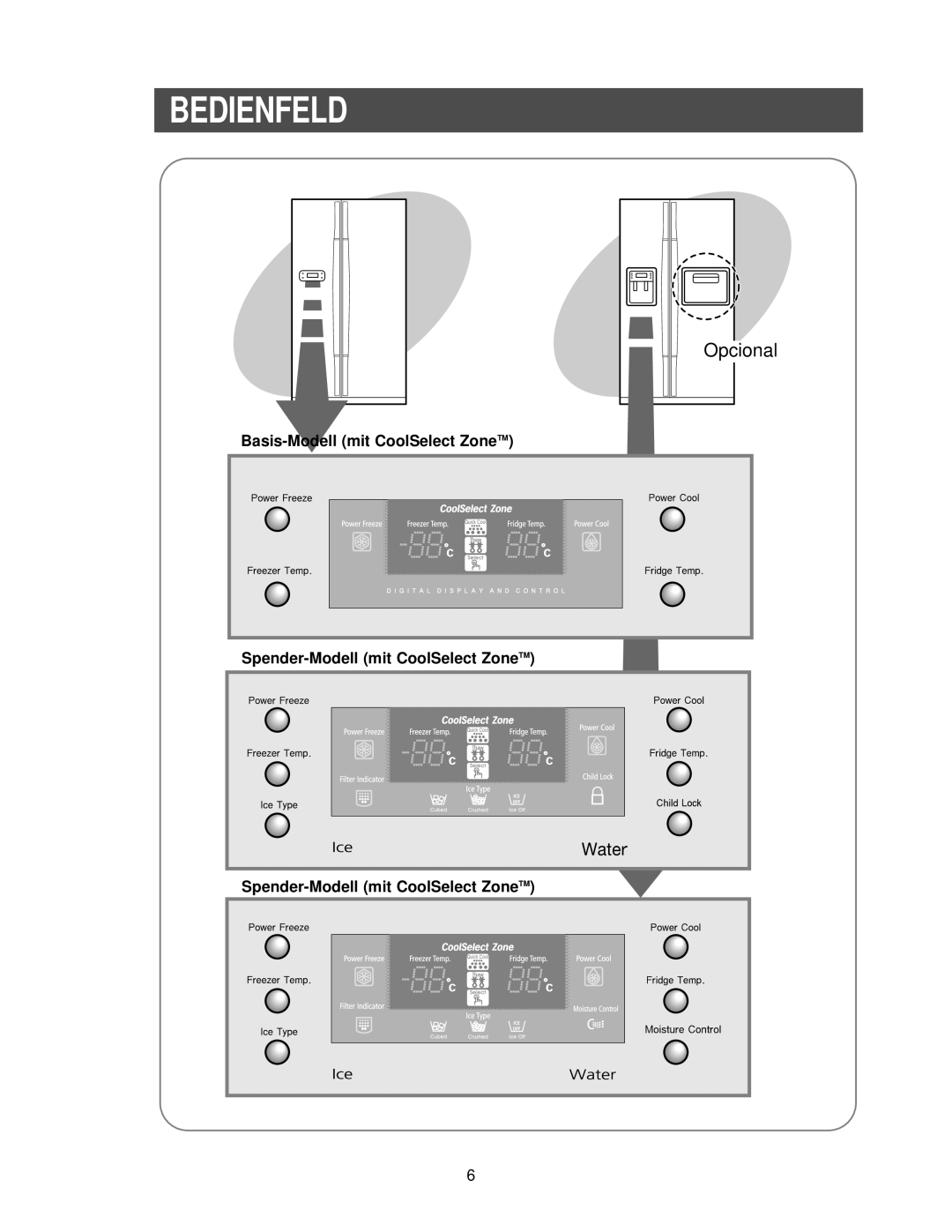 Samsung RS21FANS1/XEG, RS27KGRS1/ANU manual Opcional 