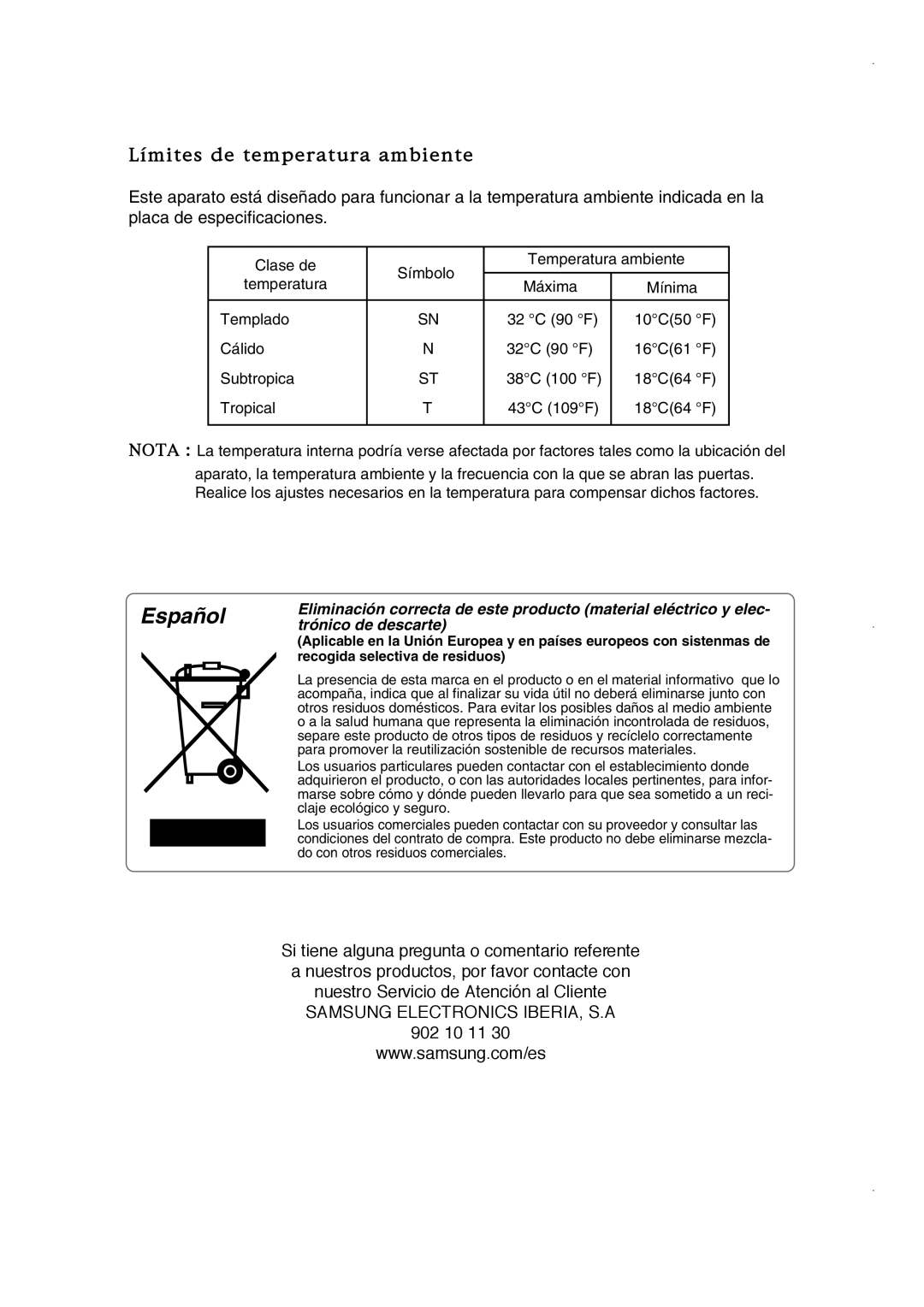 Samsung RS21NGRS1/XES manual Recogida selectiva de residuos, Claje ecológico y seguro, Do con otros residuos comerciales 