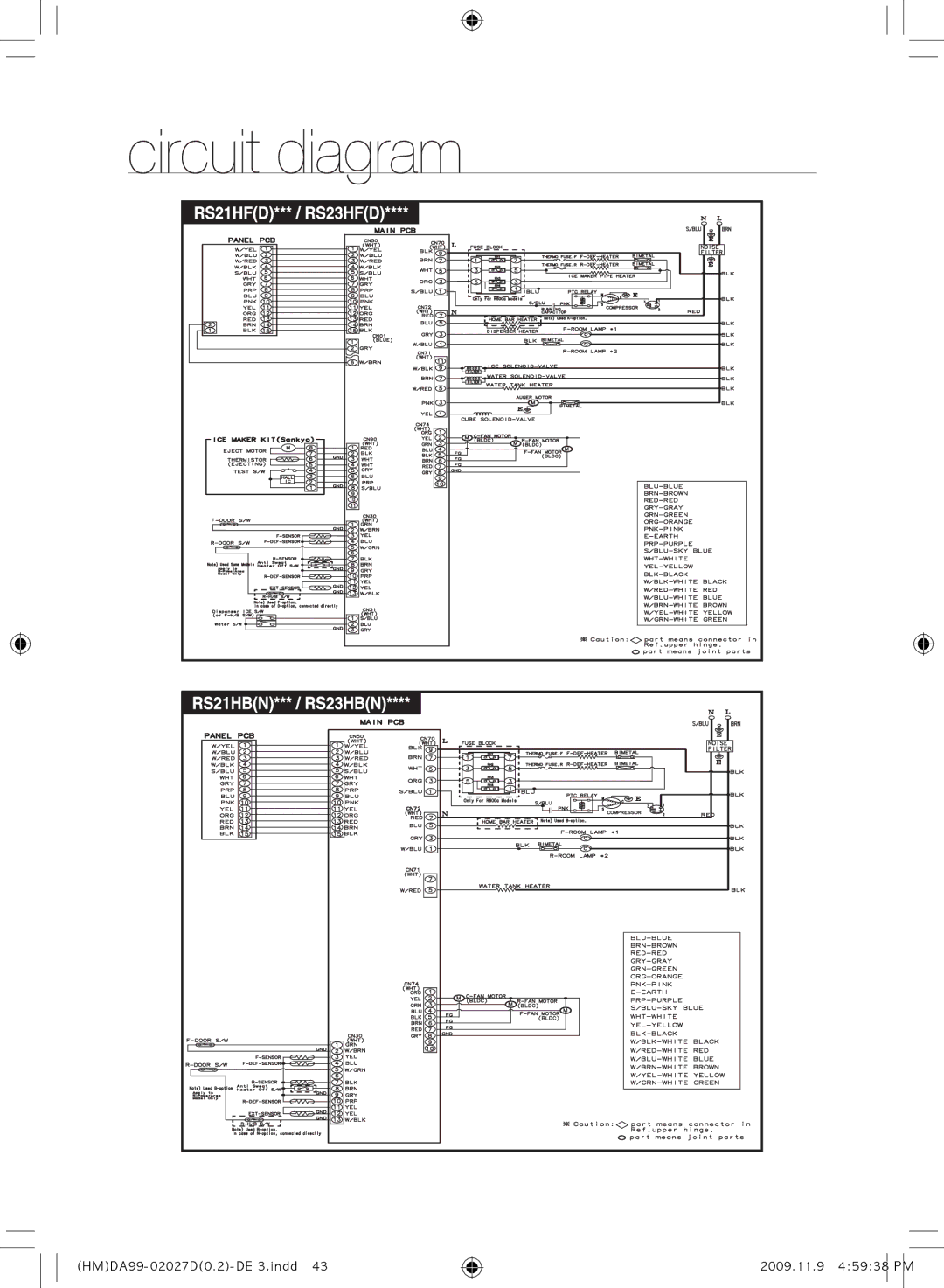 Samsung RS21HYXNA1/XEF manual HMDA99-02027D0.2-DE 3.indd 2009.11.9 45938 PM 