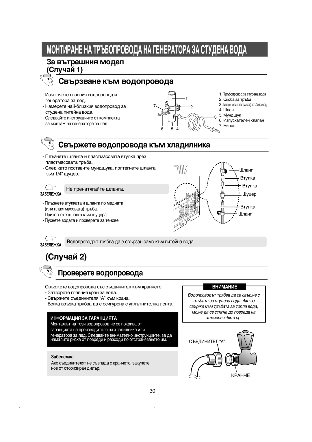 Samsung RS23FKSM1/BUL manual ‚˙Á‚‡Ìâ Í˙Ï ‚Ó‰Óôó‚Ó‰‡, ‚˙ÊÂÚÂ ‚Ó‰ÓÔÓ‚Ó‰‡ Í˙Ï ıÎ‡‰ËÎÌËÍ‡, Ó‚Ââúâ ‚Ó‰Óôó‚Ó‰‡, ‡·Âîâêí‡ 