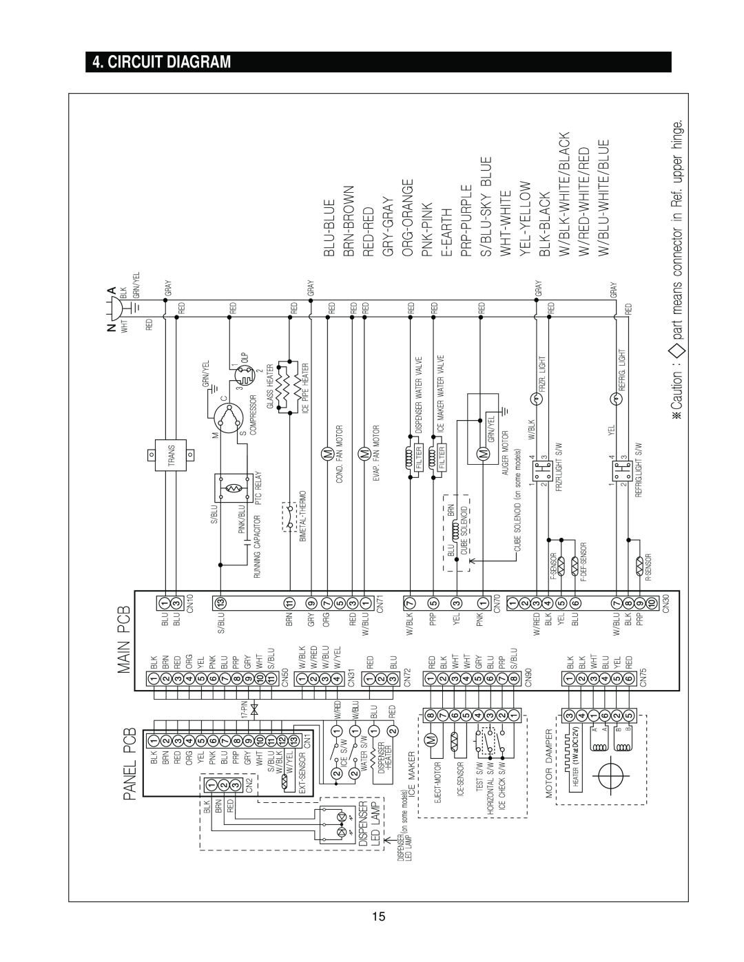 Samsung RS2*3* manual Circuit Diagram 