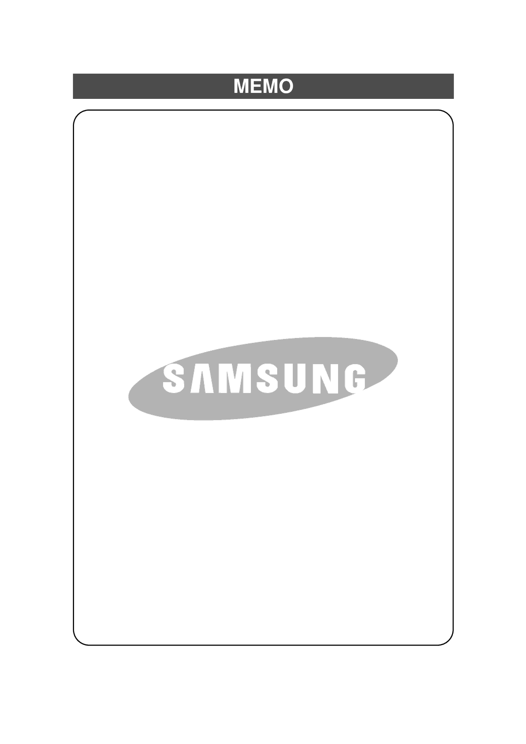 Samsung RS23FGRS1/DOR manual Memo 