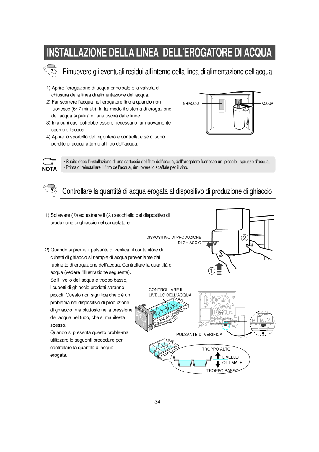 Samsung RS23NAMS1/XET manual Piccoli. Questo non significa che c’è un, Erogata 