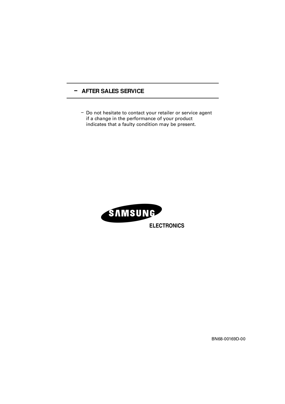 Samsung RS24ASSSW/XEU, RS24ASSSW/EDC, 241MP, RS24ASSOW/EDC manual After Sales Service 