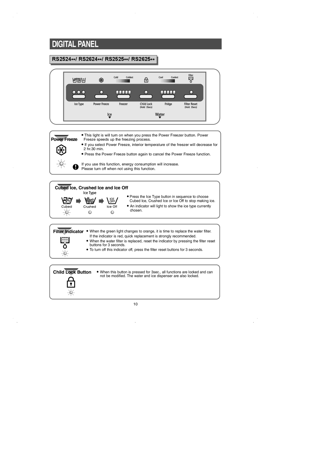 Samsung RS2531 installation instructions RS2524**/ RS2624**/ RS2525**/ RS2625 