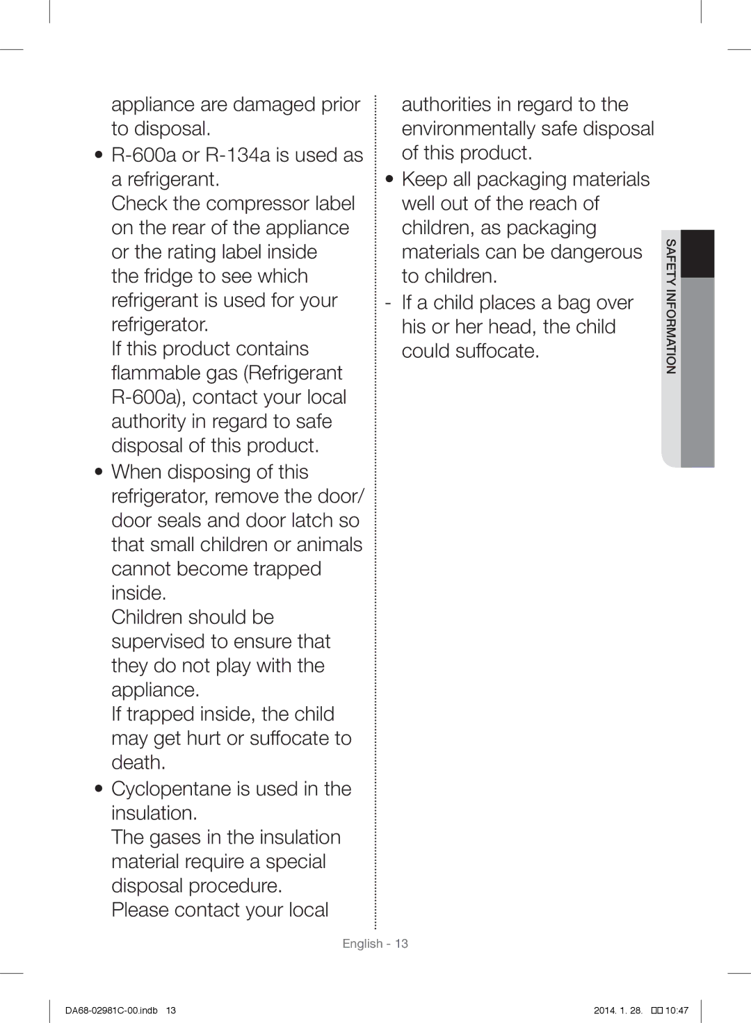 Samsung RS25H5223SL/ZA manual English 