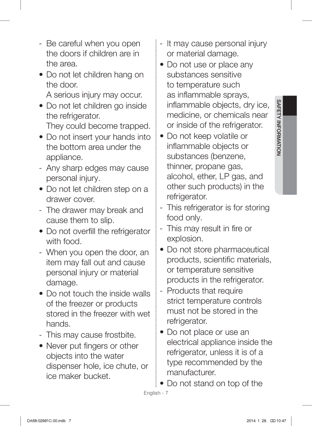 Samsung RS25H5223SL/ZA manual English 