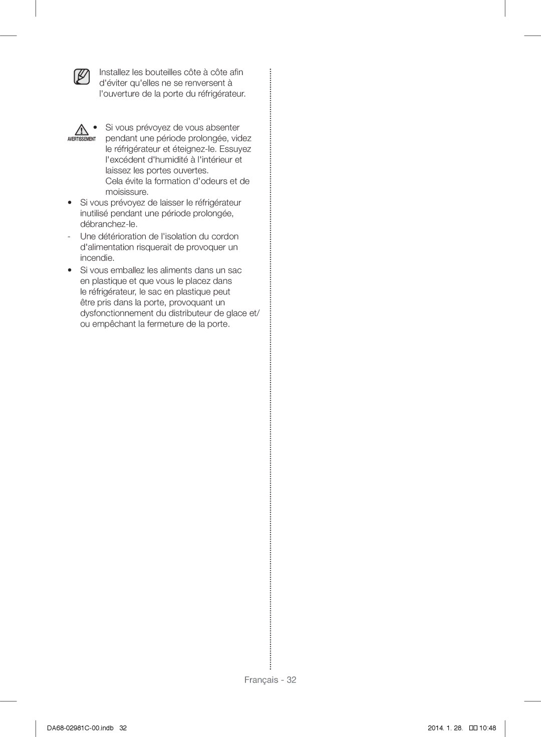 Samsung RS25H5223SL/ZA manual Français 