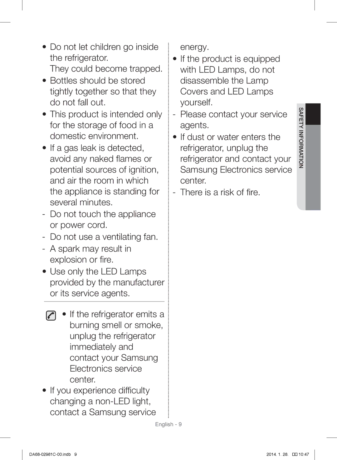 Samsung RS25H5223SL/ZA manual English 