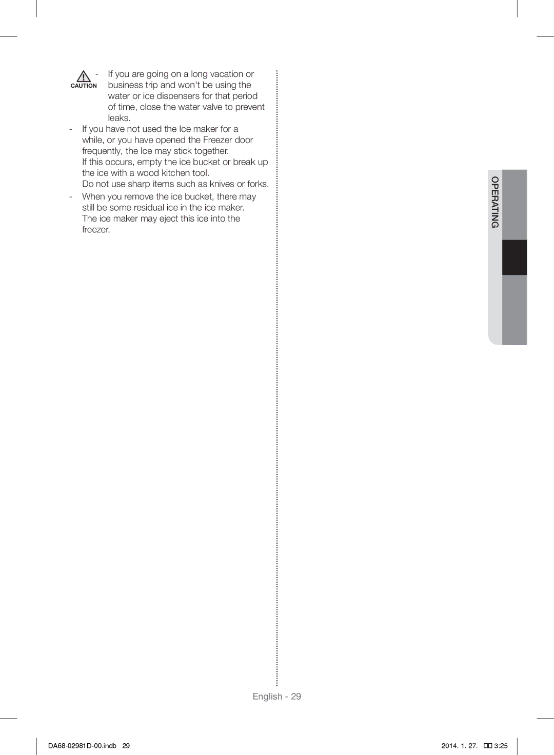 Samsung RS25H5223SP/ML manual English 