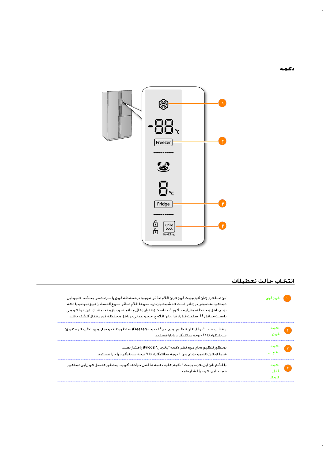 Samsung RS26MBZBL1/XSV manual همکد تالیطعت تلاح باختنا 