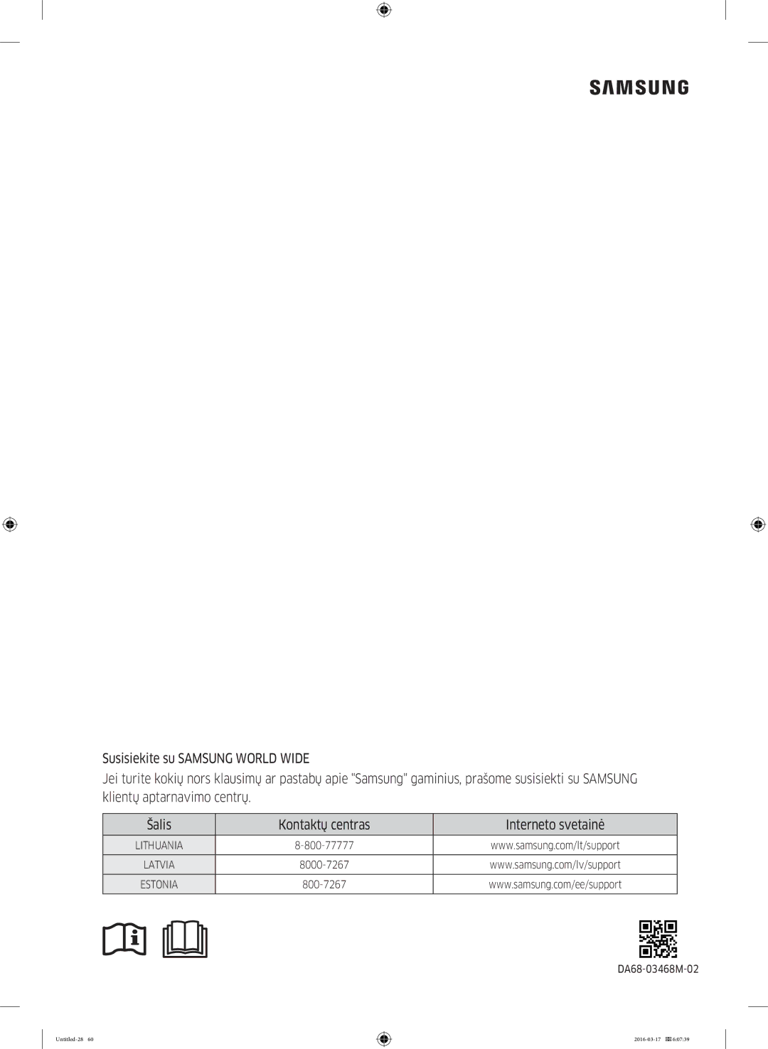 Samsung RS53K4400SA/EF manual DA68-03468M-02 